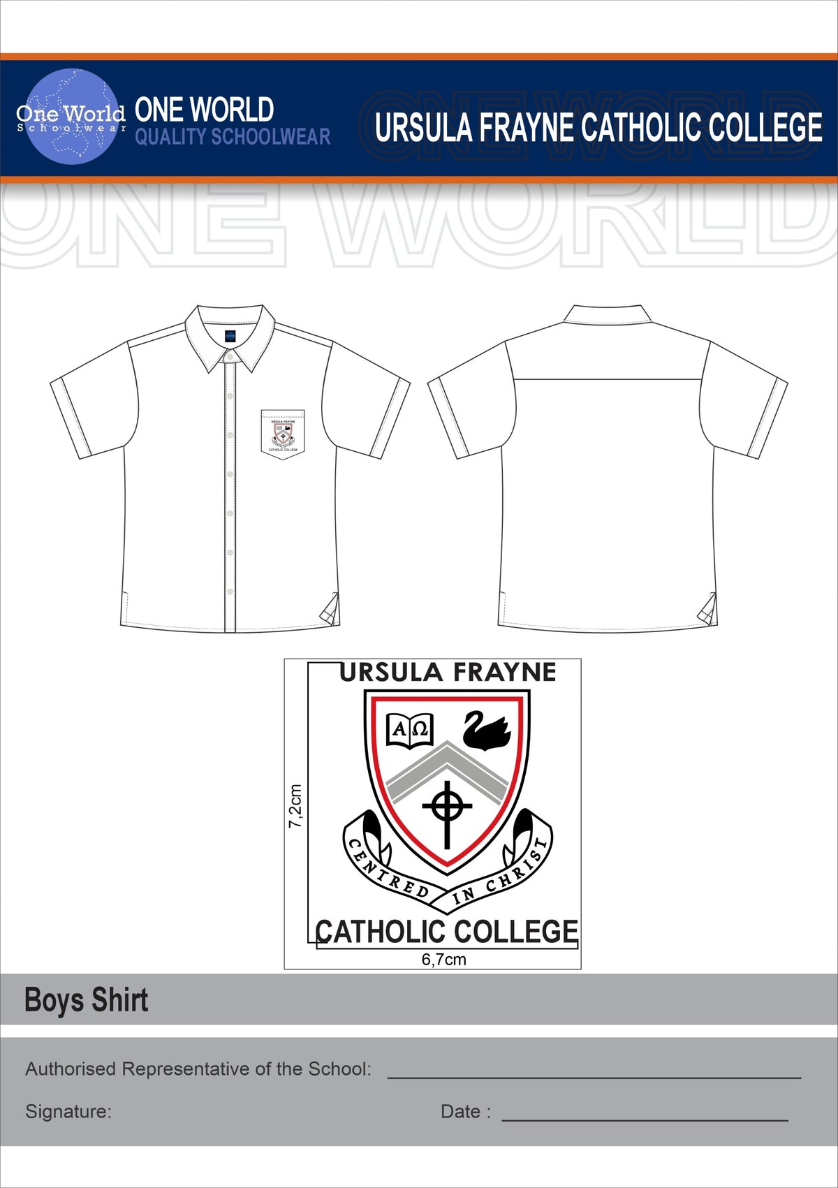 Shirt - Short Sleeve with Embroidered Pocket