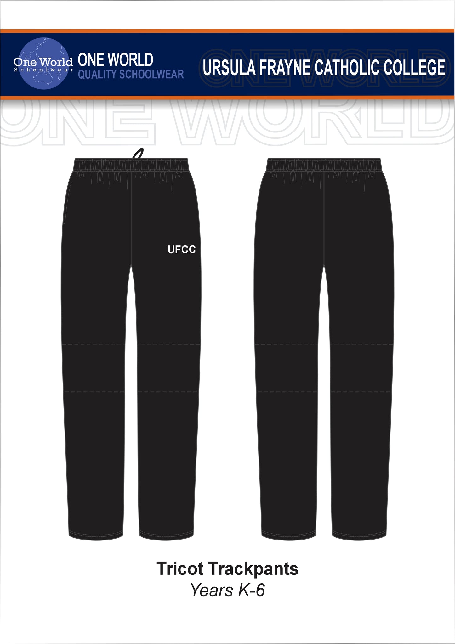 Fleece Track Pants - Kindy to Year 6