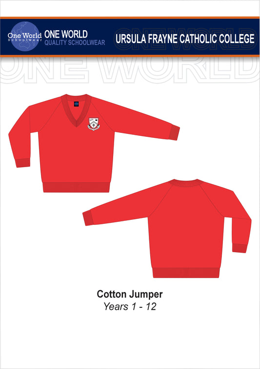 Jumper - Red Polyester Cotton